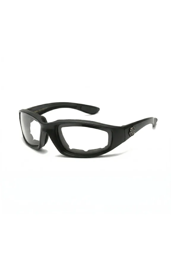 Black Choppers Padded Foam Wind Resistant Motorcycle Riding Biker Sunglasses