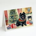 thumbnail image 1 of Black Chow Chow Christmas Greeting Cards and Envelopes Pack of 8 7 in x 5 in, 1 of 3