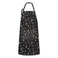 thumbnail image 1 of Black Christmas Candy Cane and Snowflake Apron-Garden Aprons for Women with Pockets-Cotton Linen Waterproof Kitchen Cooking Gardening Aprons Adjustable for Kitchen,Cooking,BBQ and Salon 32"x27", 1 of 7