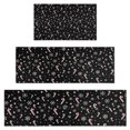 thumbnail image 1 of Black Christmas Candy Cane and Snowflake Pattern Kitchen Rugs Sets Of 3,Kitchen Runner Rugs Non Skid Washable,Decorative Kitchen Floor Mats for Kitchen,Sink,Laundry,17"x30"+ 17"x47" + 17"x59", 1 of 6