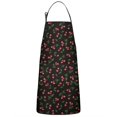thumbnail image 1 of Black Christmas Cherry Pattern Apron-Garden Aprons for Women with Pockets-Cotton Linen Waterproof Kitchen Cooking Gardening Aprons Adjustable for Kitchen,Cooking,BBQ and Salon 33"x27", 1 of 7