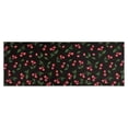 thumbnail image 1 of Black Christmas Cherry Pattern Kitchen Rug Mat,Kitchen Runner Rugs Non Skid Washable,Decorative Kitchen Floor Mats for Kitchen,Sink,Laundry,17"X47", 1 of 5