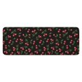 thumbnail image 1 of Black Christmas Cherry Pattern Kitchen Rug Mat,Kitchen Runner Rugs Non Skid Washable,Decorative Kitchen Floor Mats for Kitchen,Sink,Laundry,17"x47.2", 1 of 7