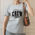 thumbnail image 1 of Black Christmas Crew T-Shirt, Simple Holiday Family Team Gift, 1 of 5
