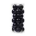 thumbnail image 1 of Black Christmas Decorative Balls 24 Pieces 3Cm Plastic Shatterproof Ornaments For Tree Hanging Decor Holiday Party Home Decorations 1.18 Inch Diameter 0.13 Pounds, 1 of 1