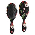 thumbnail image 1 of Black Christmas Gnome and Gift Pattern Hair Brush,Girls Detangling Hair Brush,Glide Through Tangles with Ease for Wet & Dry Hair,8.8"X2.8", 1 of 7
