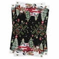 thumbnail image 1 of Black Christmas Kitchen Towels Set of 2, Water Absorbent Dish Towel, Xmas Snowman Truck Snowflake Tree Balls Decorative Hand Towels - Quick Drying Cloth for Cooking Baking, 18x28 Inch, 1 of 8