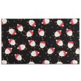 thumbnail image 1 of Black Christmas Santa Pattern Door Rugs,Washable Non Slip Door Mats Indoor,Decorative Door Mats,Entry Mat Indoor for Entrance,Bedroom,Kitchen,Bathroom,17"x30", 1 of 6