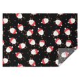 thumbnail image 1 of Black Christmas Santa Pattern Rectangle Tablecloth 60"x84",Waterproof Polyester Rectangle Table Cloth, Wipeable Spillproof Polyester Tablecloth for Dining, Camping, Indoor and Outdoor, 1 of 5