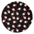 thumbnail image 1 of Black Christmas Santa Pattern Round Blanket,Comfortable Soft Flannel Throw Blanket,All Season,Warm Lightweight Blankets for Sofa Bed Couch Living Room Chair 47"x47", 1 of 5