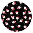 thumbnail image 1 of Black Christmas Santa Pattern Round Fitted Tablecloth with Elastic Edge,Dining Table Cover Waterproof,Outdoor Round Tablecloth for Camping,Dining,Indoor and Outdoor, 1 of 7