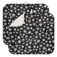 thumbnail image 1 of Black Christmas Snowflake Pattern Dish Drying Mat for Kitchen 1 Pack, Ultra Absorbent Microfiber Dishes Drainer Mats,16x18in(41x46cm), 1 of 6