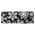 thumbnail image 1 of Black Christmas Snowflake Pattern Kitchen Rug Mat,Kitchen Runner Rugs Non Skid Washable,Decorative Kitchen Floor Mats for Kitchen,Sink,Laundry,17"x47.2", 1 of 7
