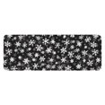 thumbnail image 1 of Black Christmas Snowflake Pattern Kitchen Rug Mat,Kitchen Runner Rugs Non Skid Washable,Decorative Kitchen Floor Mats for Kitchen,Sink,Laundry,17"x47.2", 1 of 7