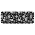 thumbnail image 1 of Black Christmas Snowflake Pattern Kitchen Rug Mat,Kitchen Runner Rugs Non Skid Washable,Decorative Kitchen Floor Mats for Kitchen,Sink,Laundry,17"x47.2", 1 of 7