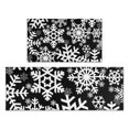 thumbnail image 1 of Black Christmas Snowflake Pattern Kitchen Rugs Sets Of 2,Anti Fatigue Kitchen Mat Rugs Non Slip Washable,Decorative Kitchen Floor Mats for Kitchen,Sink,Laundry,17"x30"+17"x47", 1 of 7