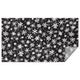thumbnail image 1 of Black Christmas Snowflake Pattern Rectangle Tablecloth 60"x102",Waterproof Polyester Rectangle Table Cloth, Wipeable Spillproof Polyester Tablecloth for Dining, Camping, Indoor and Outdoor, 1 of 6
