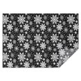 thumbnail image 1 of Black Christmas Snowflake Pattern Rectangle Tablecloth 60"x84",Waterproof Polyester Rectangle Table Cloth, Wipeable Spillproof Polyester Tablecloth for Dining, Camping, Indoor and Outdoor, 1 of 5