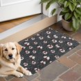 thumbnail image 1 of Black Christmas Snowman Pattern Door Rugs,Washable Non Slip Door Mats Indoor,Decorative Door Mats,Entry Mat Indoor for Entrance,Bedroom,Kitchen,Bathroom,16"x24", 1 of 6