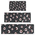 thumbnail image 1 of Black Christmas Snowman Pattern Kitchen Rugs Sets Of 3,Kitchen Runner Rugs Non Skid Washable,Decorative Kitchen Floor Mats for Kitchen,Sink,Laundry,17"x30"+ 17"x47" + 17"x59", 1 of 6