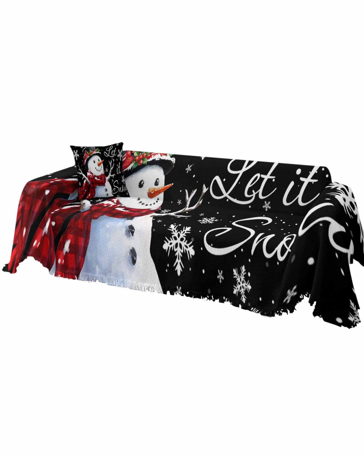 Midnight Noel Quilted Sofa Cover NCU0DV1288 main image 0