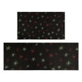 thumbnail image 1 of Black Christmas Star Pattern Kitchen Rugs Sets Of 2,Anti Fatigue Kitchen Mat Rugs Non Slip Washable,Decorative Kitchen Floor Mats for Kitchen,Sink,Laundry,17"x30"+17"x47", 1 of 7