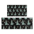 thumbnail image 1 of Black Christmas Tree Pattern Kitchen Rugs Sets Of 2,Anti Fatigue Kitchen Mat Rugs Non Slip Washable,Decorative Kitchen Floor Mats for Kitchen,Sink,Laundry,17"x30"+17"x47", 1 of 7