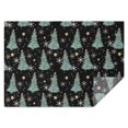 thumbnail image 1 of Black Christmas Tree Pattern Rectangle Tablecloth 60"x84",Waterproof Polyester Rectangle Table Cloth, Wipeable Spillproof Polyester Tablecloth for Dining, Camping, Indoor and Outdoor, 1 of 5