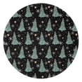 thumbnail image 1 of Black Christmas Tree Pattern Round Blanket,Comfortable Soft Flannel Throw Blanket,All Season,Warm Lightweight Blankets for Sofa Bed Couch Living Room Chair 47"x47", 1 of 5