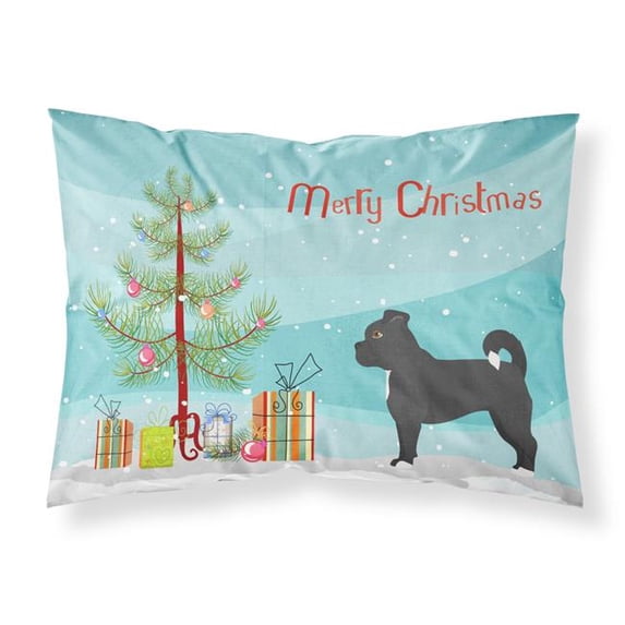 Black Chug Christmas Tree Fabric Standard Pillowcase