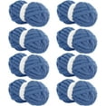 thumbnail image 1 of Black Chunky Chenille Yarn for Crocheting, Bulky Thick Fluffy Yarn for Knitting,Super Bulky Chunky Yarn for Hand Knitting Blanket, Soft Plush Yarn, 8 Jumbo Pack (27yds,8 oz Each Skein), 1 of 8