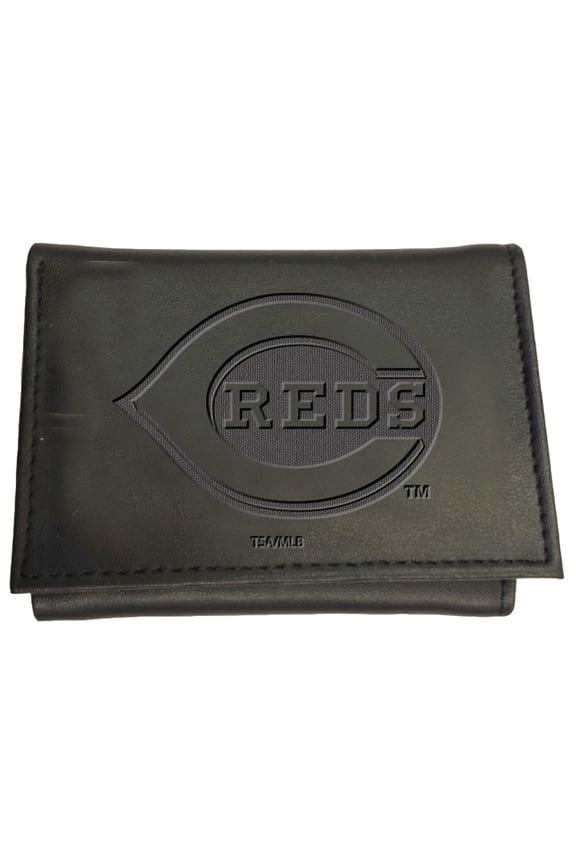 Black Cincinnati Reds Hybrid Tri-Fold Wallet