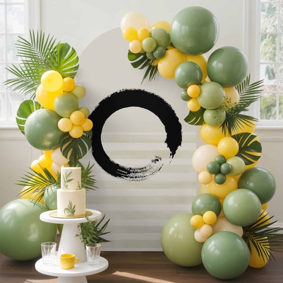 Black Circle Arch Backdrop Cover, 5FT, Japanese Style Circle Grey Strips Background Spandex Arch Covers Double-Sided Backdrop for Wedding Birthday Party Photo Background Decoration