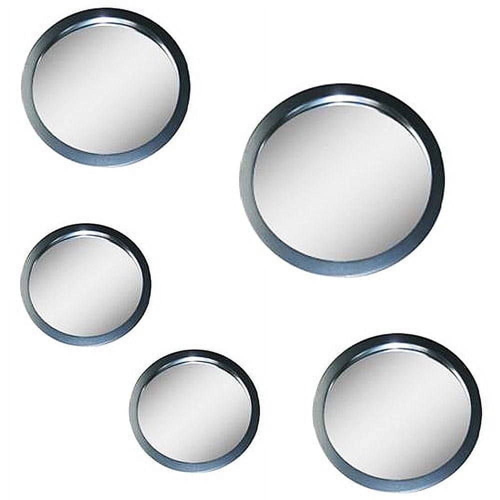 Black Circle Mirror, Set of 5