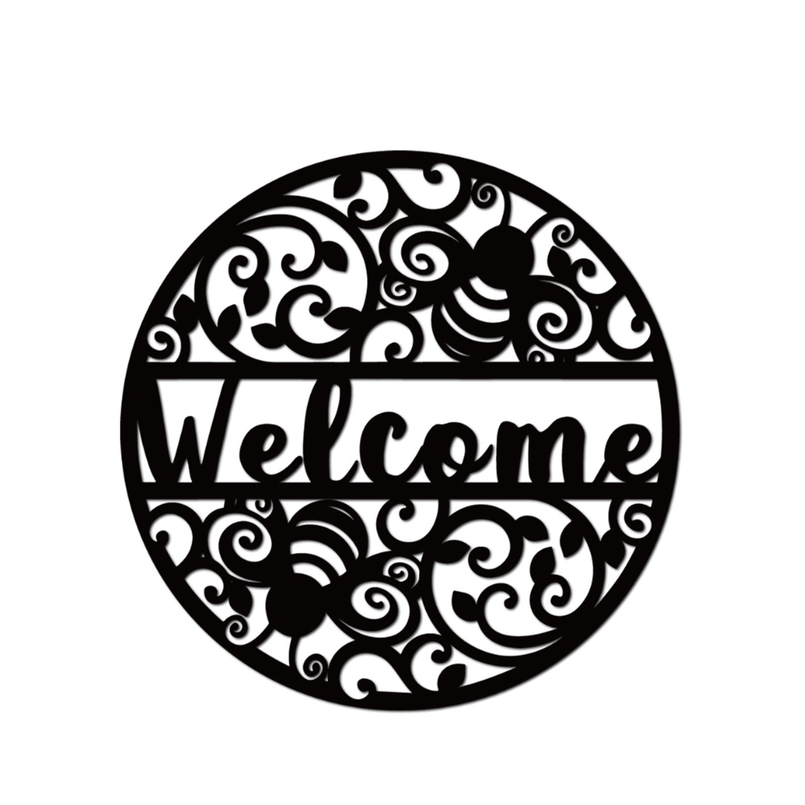 Black Circular Wall Hanging Decoration Simple Atmosphere Stable Style