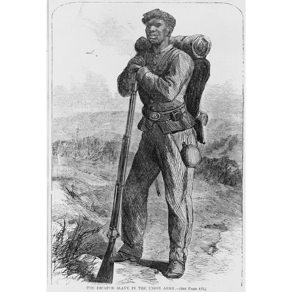 Black Civil War Soldier Poster Print by Science Source (18 x 24)
