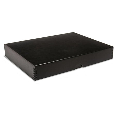 Print File Black Clamshell Metal Edge Archival Box 18x24x1.75"