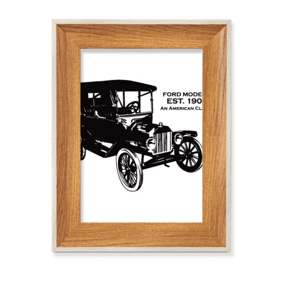 Black Classic Cars Mechanical Pattern Desktop Wooden Photo Frame Display Picture Art Painting Multiple Sets