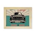 thumbnail image 1 of Black Classic Cars Repair Pattern Desktop Photo Frame Picture Art Decoration Painting 6x8 inch, 1 of 4