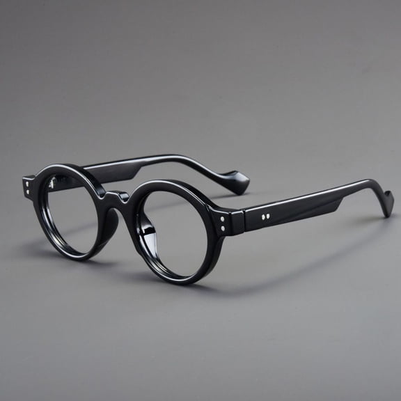 Black Classic Small Round Reading Glasses 2.50 Anti-Blue Light Presbyopia Glasses Readers 2.50 Strength