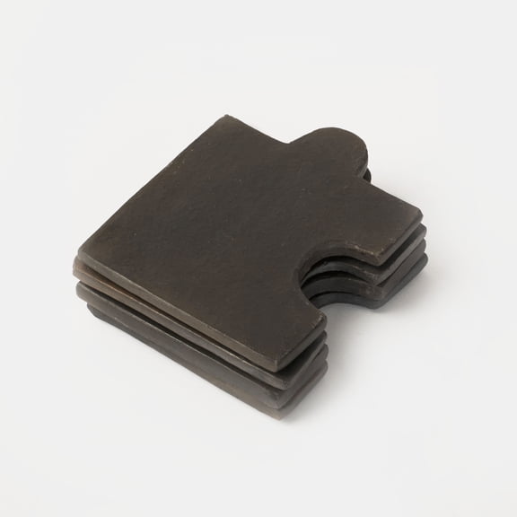 Black Clay Coaster Set of 4