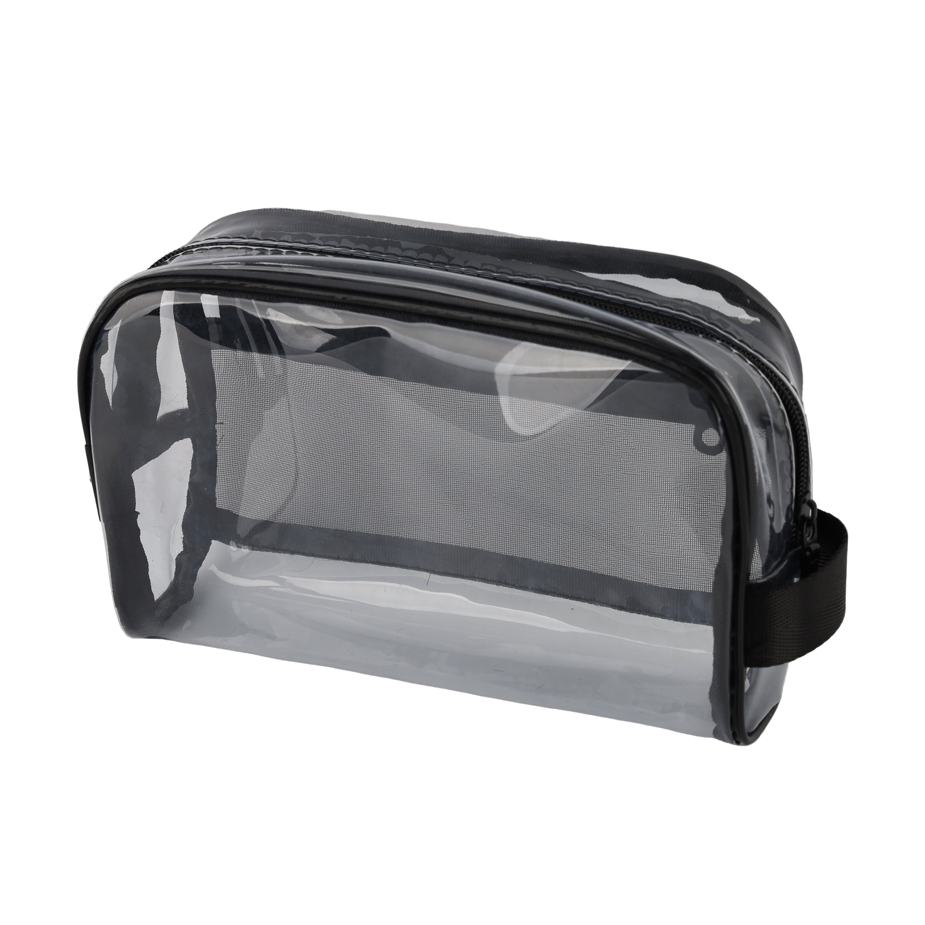 Travel Organizer with Side Pocket and Handle, Clear