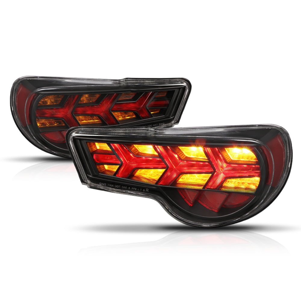 Black/Clear*SEQUENTIAL AMBER SIGNAL*Tail Light Lamp for 1321 Subaru
