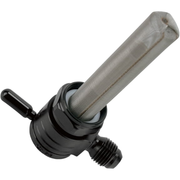 Black Click-Slick 6-AN Petcock - 22mm