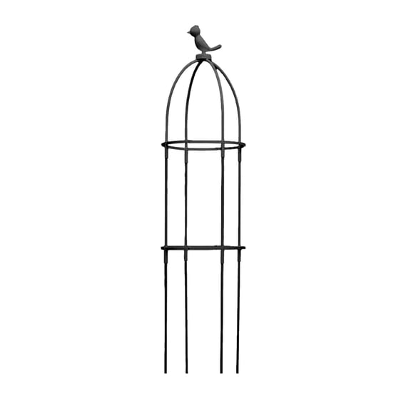 Black Climbing Vines Flower Trellis With Snap-On Plug-In Design, Adjustable Height, And Durable Plastic Material For Outdoor Courtyard And Balcony Plant Support, 37In Height