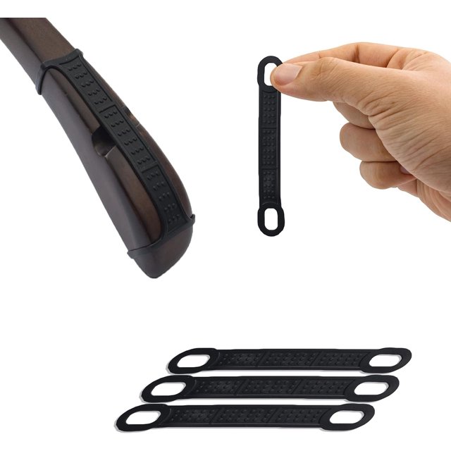 Black Clothes Hanger Grips. 200 Pack of NonMarking Silicone Non Slip