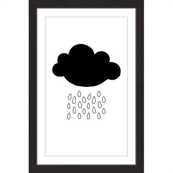 "Black Cloud" Framed Painting Print