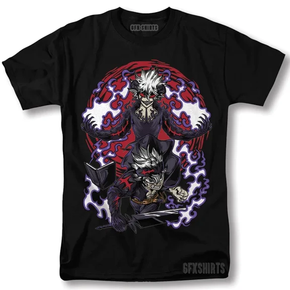 Black Clover Asta Yuno Shirt Anime Manga Tshirt Anime Manga T-Shirt