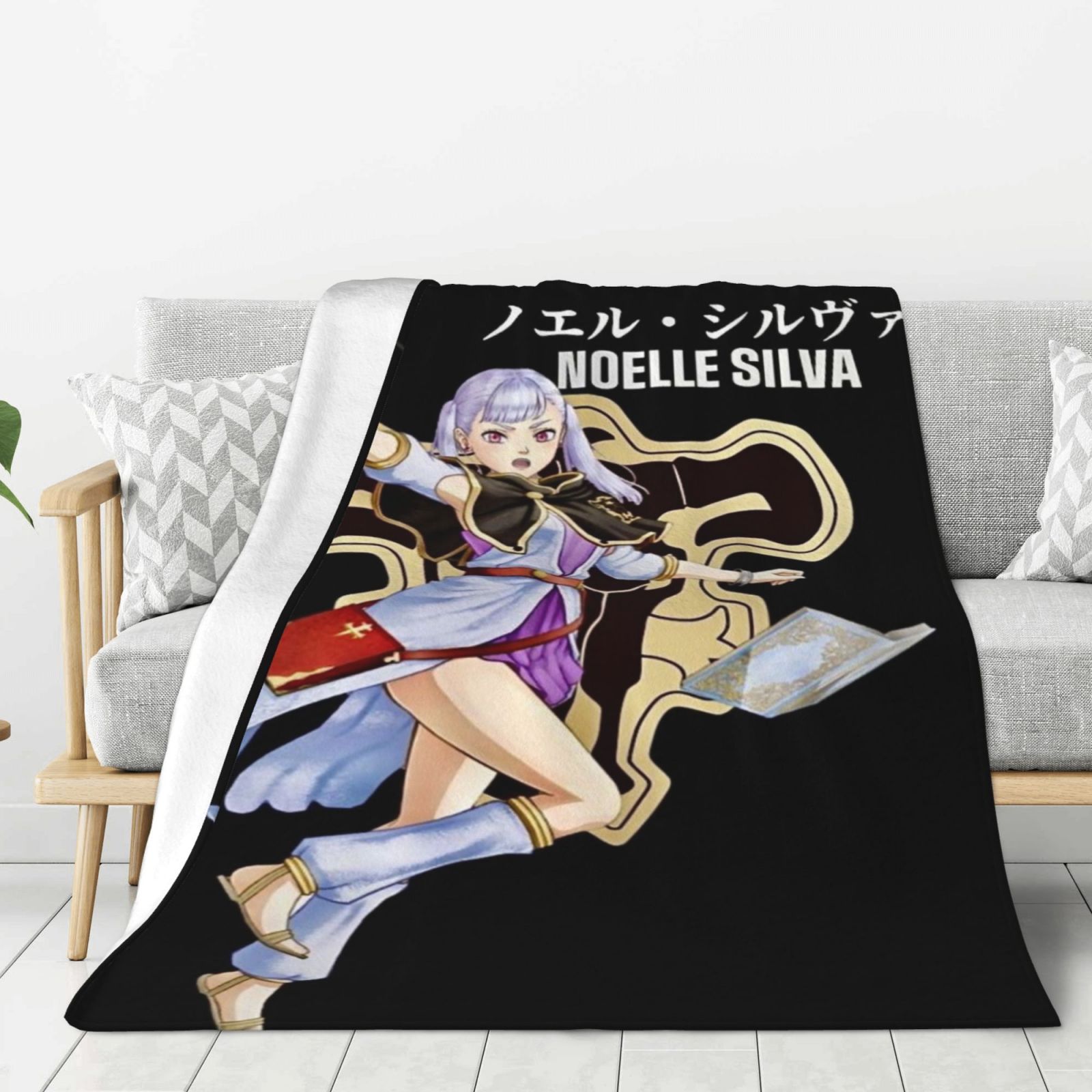 Black Clover Blanket Warm Comfortable Lovely For Womens Mens Kids