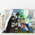 Black Clover Blanket Warm Comfortable Lovely For Womens Mens Kids